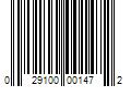 Barcode Image for UPC code 029100001472