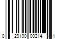 Barcode Image for UPC code 029100002141