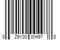 Barcode Image for UPC code 029100004978