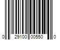 Barcode Image for UPC code 029100005500