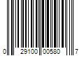 Barcode Image for UPC code 029100005807