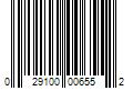 Barcode Image for UPC code 029100006552