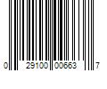 Barcode Image for UPC code 029100006637