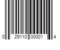 Barcode Image for UPC code 029110000014