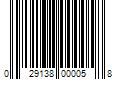 Barcode Image for UPC code 029138000058