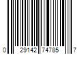 Barcode Image for UPC code 029142747857