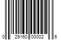 Barcode Image for UPC code 029160000026