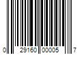 Barcode Image for UPC code 029160000057