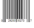 Barcode Image for UPC code 029200002737