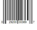 Barcode Image for UPC code 029200003697