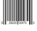 Barcode Image for UPC code 029200004700