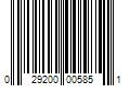 Barcode Image for UPC code 029200005851