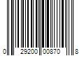 Barcode Image for UPC code 029200008708