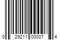 Barcode Image for UPC code 029211000074