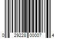 Barcode Image for UPC code 029228000074