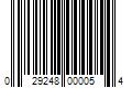 Barcode Image for UPC code 029248000054