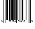 Barcode Image for UPC code 029274004385