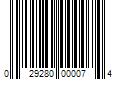 Barcode Image for UPC code 029280000074