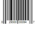 Barcode Image for UPC code 029300000947