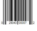 Barcode Image for UPC code 029343000072