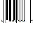 Barcode Image for UPC code 029393000077