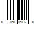 Barcode Image for UPC code 029402040360