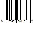 Barcode Image for UPC code 029402041107