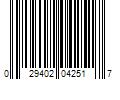 Barcode Image for UPC code 029402042517