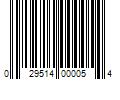 Barcode Image for UPC code 029514000054