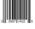 Barcode Image for UPC code 029537140225