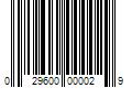 Barcode Image for UPC code 029600000029