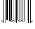 Barcode Image for UPC code 029600000814