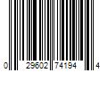 Barcode Image for UPC code 029602741944