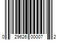 Barcode Image for UPC code 029626000072