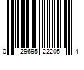 Barcode Image for UPC code 029695222054