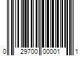 Barcode Image for UPC code 029700000011