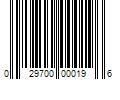 Barcode Image for UPC code 029700000196