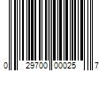 Barcode Image for UPC code 029700000257