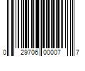 Barcode Image for UPC code 029706000077