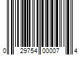 Barcode Image for UPC code 029754000074