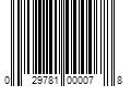 Barcode Image for UPC code 029781000078