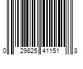 Barcode Image for UPC code 029825411518