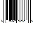 Barcode Image for UPC code 029847000059