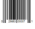 Barcode Image for UPC code 029863000071