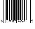 Barcode Image for UPC code 029927445497