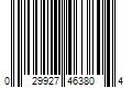 Barcode Image for UPC code 029927463804