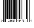 Barcode Image for UPC code 029927494754