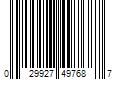 Barcode Image for UPC code 029927497687