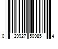 Barcode Image for UPC code 029927509854