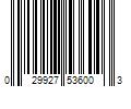 Barcode Image for UPC code 029927536003